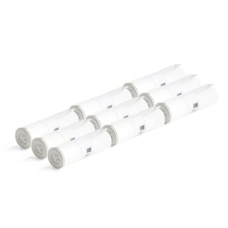 Affaldssække, 90 liter, hvid, 9 ruller (25 stk./rl.)