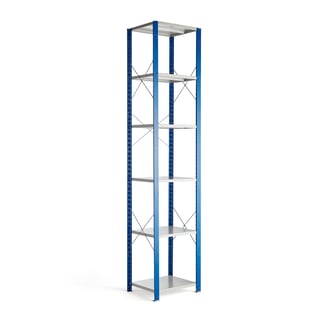 Shelving MIX, basic section, 3000x665x500 mm