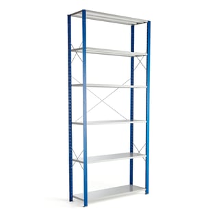 Shelving MIX, basic section, 3000x1365x400 mm