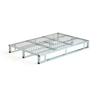 Stålpall VOLUM med nettingbunn, 1000 kg, L1200 B800 mm