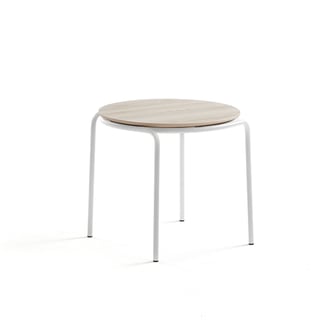 Diivanilaud Ashley, Ø 570 x 470 mm, saar/ valge