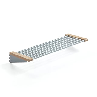 Shoe rack JEPPE, 900 mm, birch alu