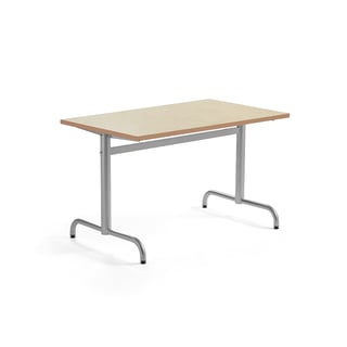 Table PLURAL, 1200x700x720 mm, linoleum top, beige, silver