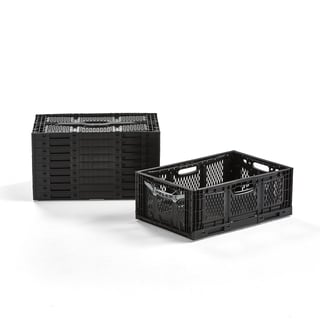 Elintarvikelaatikko RILEY, kokoontaitettava, 600x400x230 mm, 10 kpl/pk