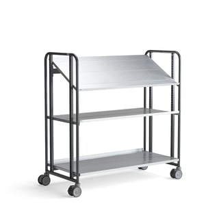 Kolica s policama ANGLE, 3 police, 1277x638x1300 mm