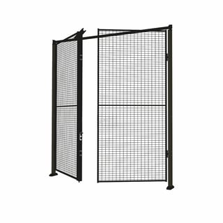 Double door X-STORE with panels + uprights, 2300x2000 mm, cylinder lock