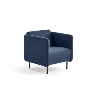 Armchair CLEAR, fabric, marine blue