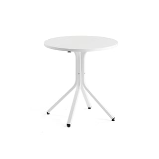 Borð Various, Ø700x740 mm, hvítt/hvítt