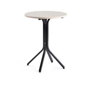 Borð Various, Ø700x900 mm, svart/birki