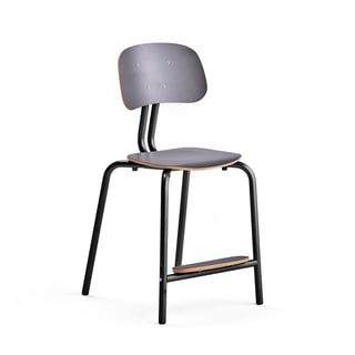 Skolestol YNGVE, benstel, antracitgrå, antracitgrå, H 520 mm