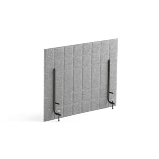 Stolový paraván SPLIT, 800x600 mm, svetlošedý