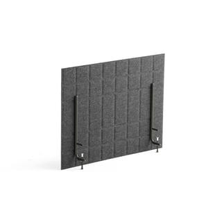 Namizna predelna stena Split, 800x600 mm, temno siva