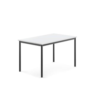Bord BORÅS, 1200x800x720 mm, stativ antracitgrå, högtryckslaminat, vit