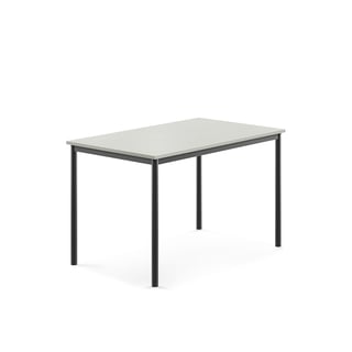 Stalas BORÅS, 1200x800x760mm, pilkas laminatas, tamsiai pilkas