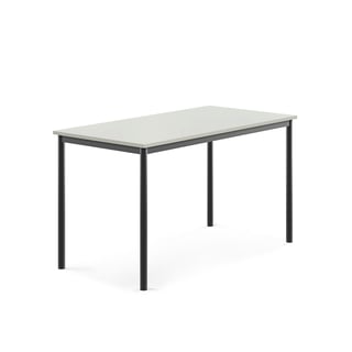 Bord BORÅS, 1400x700x760 mm, stativ antracitgrå, högtryckslaminat, grå