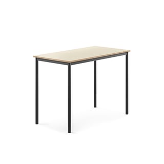 Tisch BORÅS, 1200x700x900 mm, Laminat Birke, anthrazit