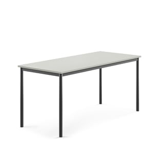 Tisch SONITUS, 1600x700x720 mm, Hochdrucklaminat grau, anthrazit