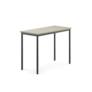 Pöytä SONITUS, ääntä vaimentava linoleumi, 1200x600x900 mm, vaaleanharmaa, antrasiitinharmaa