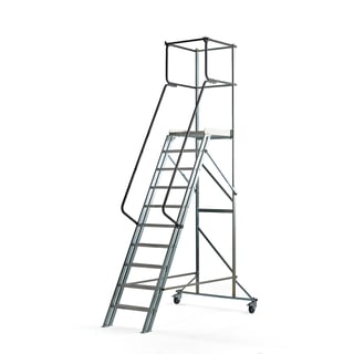 Pracovné schody ALOFT, 10 schodov, výška 2000 mm