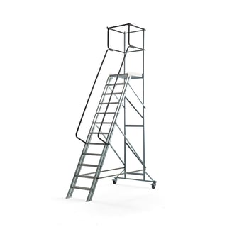 Arbeidsplattform ALOFT på hjul, 12 trinn, H2400 mm