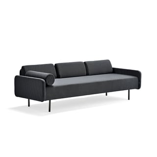 Sofa TRENDY, 3-vietė, audinys, antracito pilka