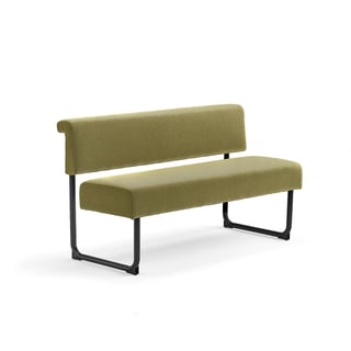 Sofa START, 1400 mm, stof, guld, sort