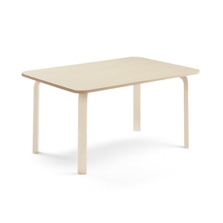 Stôl ELTON, 1200x700x590 mm, laminát - breza, breza