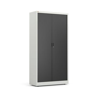Ormar sa rolo vratima STUDIO, 1950x1000x420 mm, siva, crna