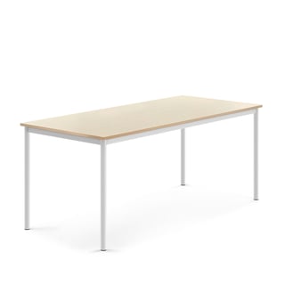 Laud SONITUS, 1800 x 800 x 720 mm, helisummutav HPL, valge/ kask