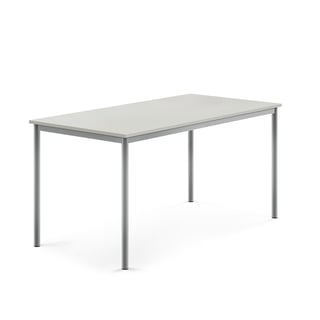 Tisch BORÅS, 1600x800x760 mm, Laminat grau, alugrau