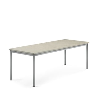 Koolilaud SONITUS, 1800 x 700 x 600 mm, hõbehall/ hall linoleum