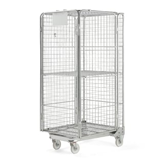 Nesting roll container SHANNON, 400 kg load, 825x720x1715 mm