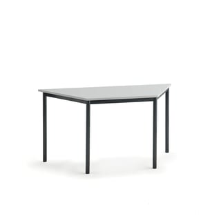 Table SONITUS TRAPETS, 1400x700x720 mm, grey high pressure laminate, anthracite