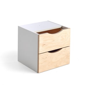 Lådinsats RICO, 2 lådor, björk