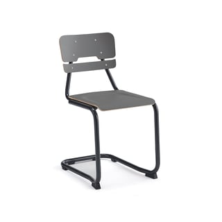 Stol LEGERE I, H450 mm, antrasitt/antrasitt