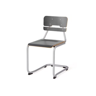 Skolēnu krēsls LEGERE II, augstums 450 mm, sudraba krāsa, antracīts