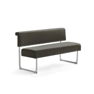 Sofa START, 1400 mm, stoff, olivengrønn, hvit