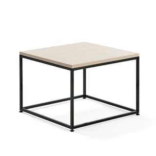 Coffee table MOOD, 700x700 mm, birch, black