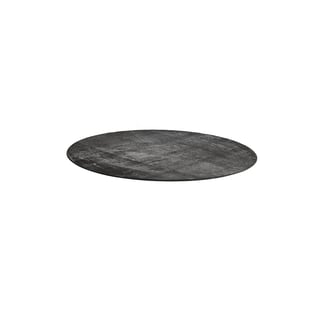 Round rug ROBIN, Ø 3000 mm, dark grey