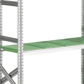 Hyllplan till hyllställ TRANSFORM, plast, 1200x400 mm, grön