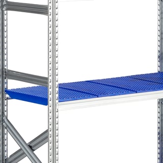 Plastová police do regálu TRANSFORM, 1200x500 mm, modrá