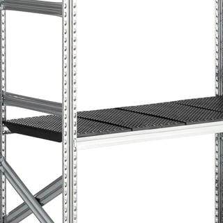 Perforēts plastmasas plaukts, 500x1200mm, zila