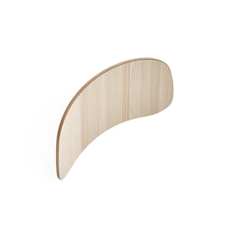 Backrest for classroom chair YNGVE, skid base, ash, size 2-3