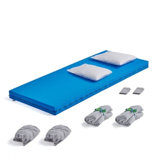 Torkkusetti EXTRA, patja ja petivaatteet, POLYesteri, harmaa