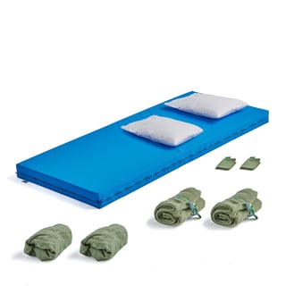 Naptime bedding and mattress set EXTRA, polyester fibre, green