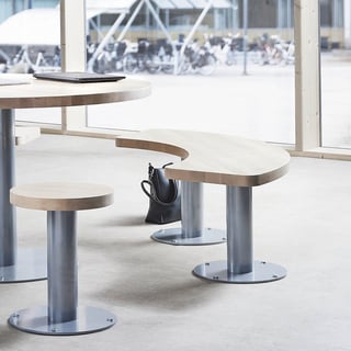 Lavice UNITE, oblouková, 1430x560 mm, bříza