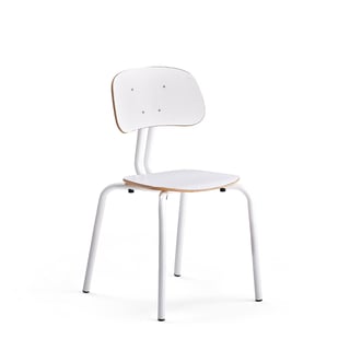 Schulstuhl YNGVE, 4 Beine, weiß, weiß, H 460 mm