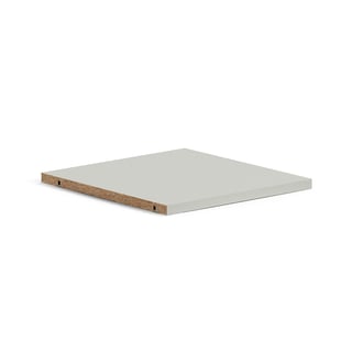 Hilla fyrir bókahillu QBUS, 362x378 mm, 1 í pakka, ljósgrá