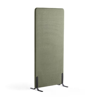 Podna pregrada ZONE, 1700x800x40 mm, tkanina Rivet, crne noge, zeleno plava
