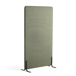 Podna pregrada ZONE, 1700x1000x40 mm, tkanina Rivet, crne noge, zeleno plava